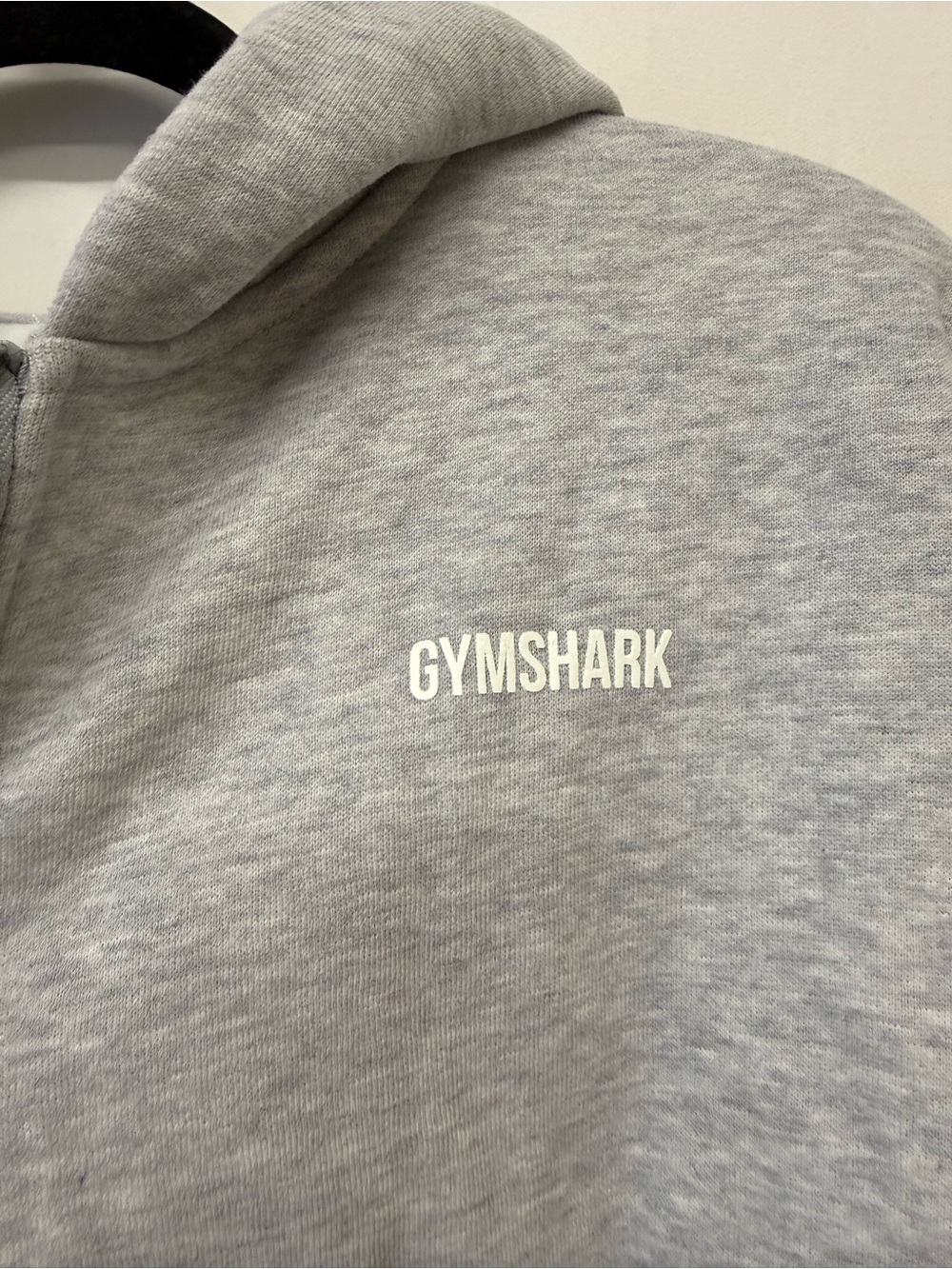 GYMSHARK Women's Cosy Luxe Zip Through Hoodie Size L in Soft Grey Marl - Picture 6 of 9